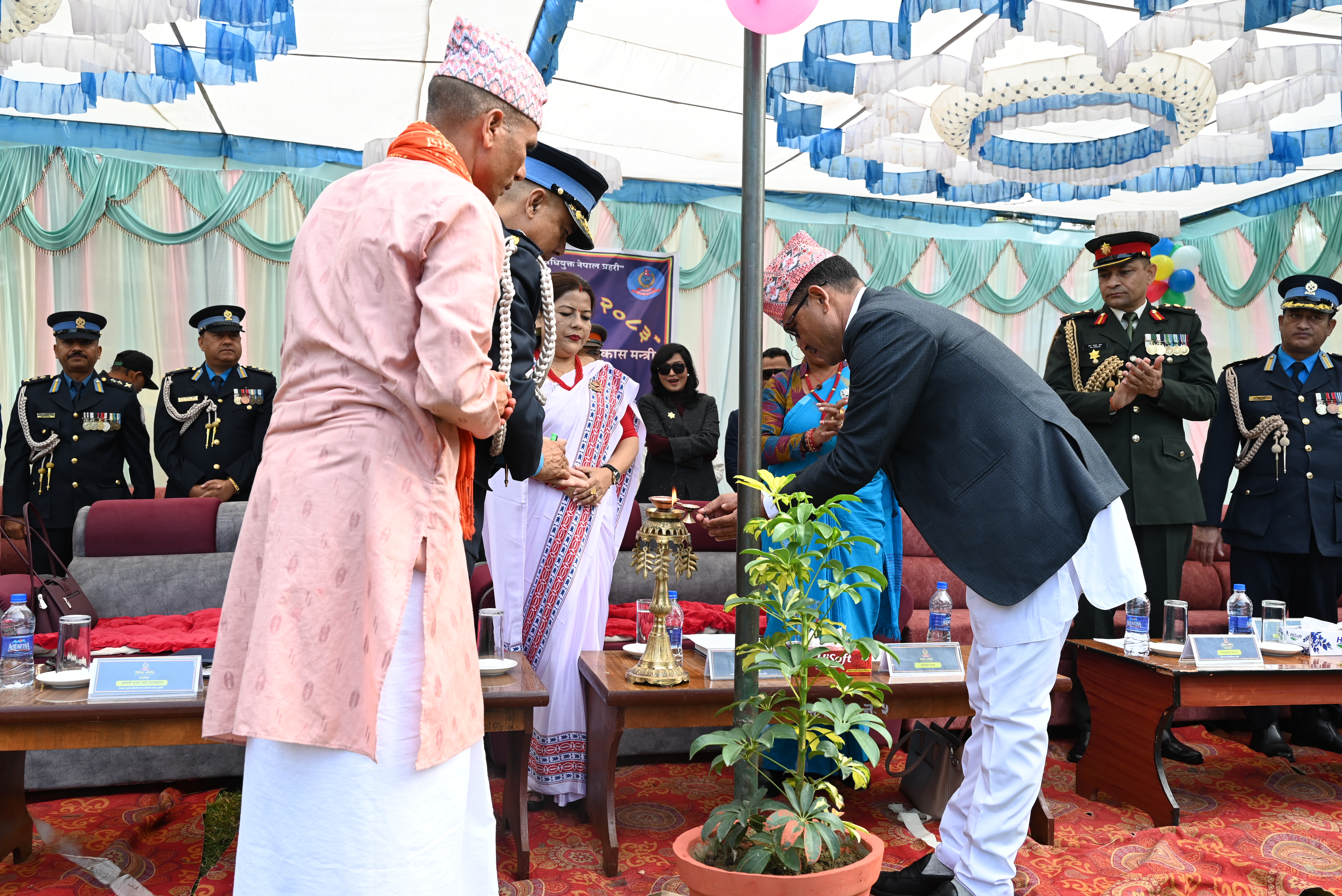“विपद्‌मा सारथी:संकटमा छहारी:प्रविधियूक्त नेपाल प्रहरी” भन्ने नाराका साथ कर्णाली प्रदेश सरकारका सामाजिक विकास मन्त्री माननीय जित बहादुर मल्लज्यूको प्रमुख आतिथ्यतामा ७१ औँ प्रहरी दिवस २०८३ कार्यक्रम सम्पन्न ।( मिति:२०८३।०६।३०) ।